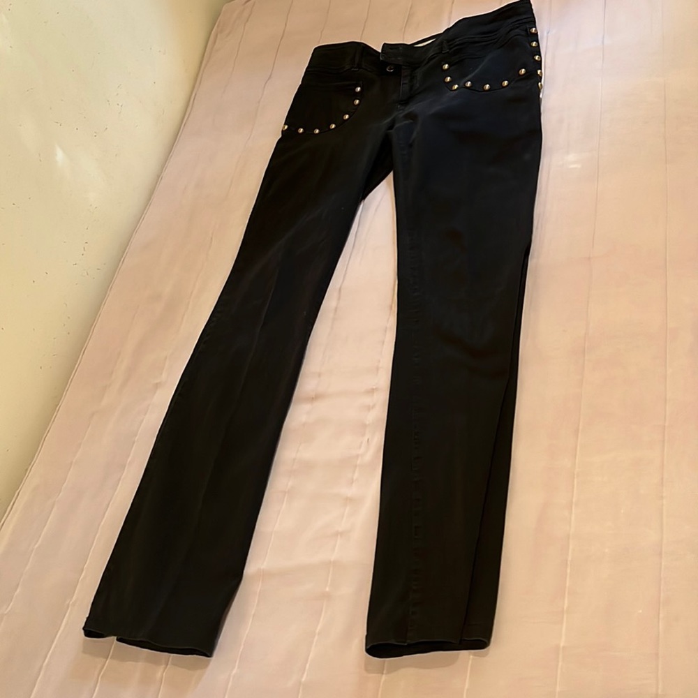 Moschino jeans size 33 good condition black denim flare leg